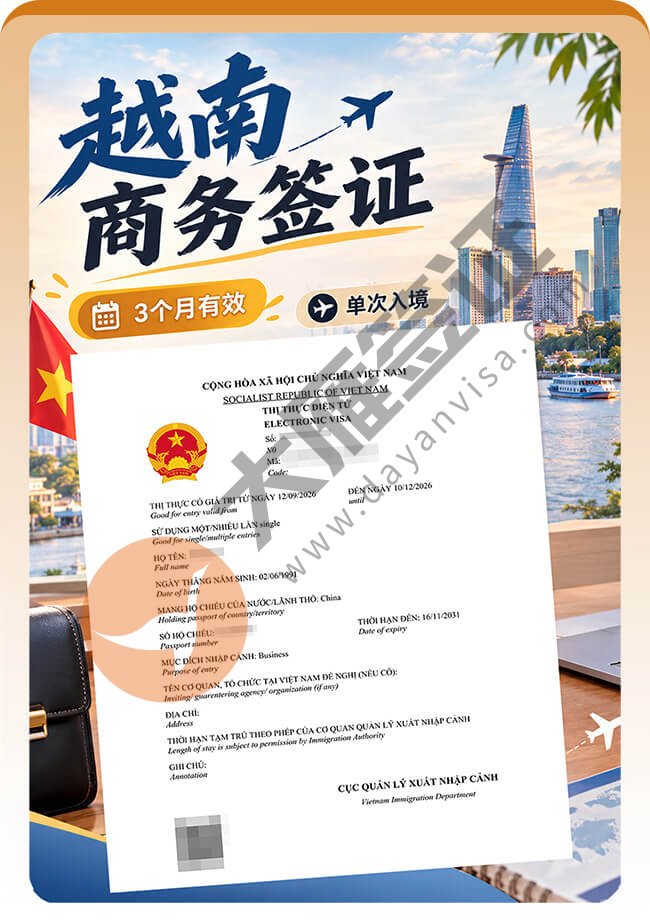 又一份越南商务签证顺利拿到喽案例图